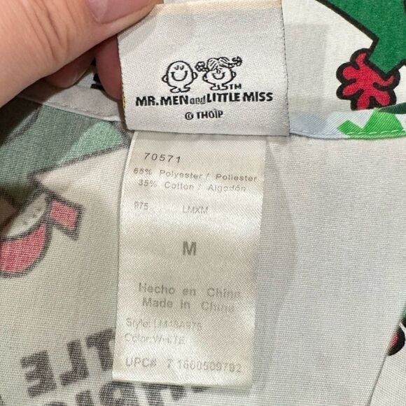 Vintage Little Miss Mr. Christmas Scrub Top Women’s Medium - Picture 4 of 5